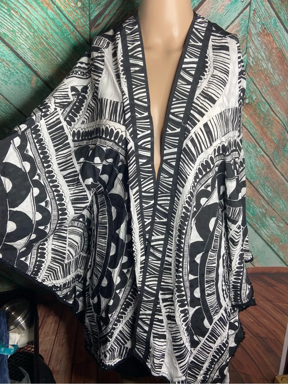 NWT Trina Turk Women’s Hula Fringe Tunic Coverup